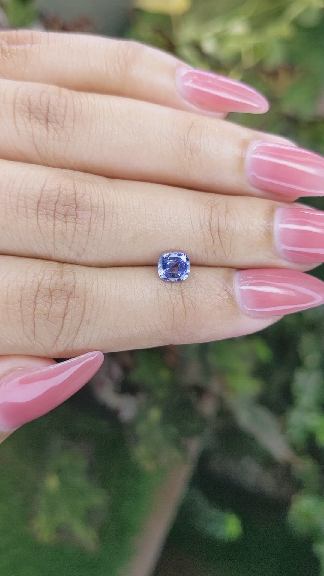 0.89 Ct. Blue Sapphire from Ceylon (Sri Lanka) Size Video