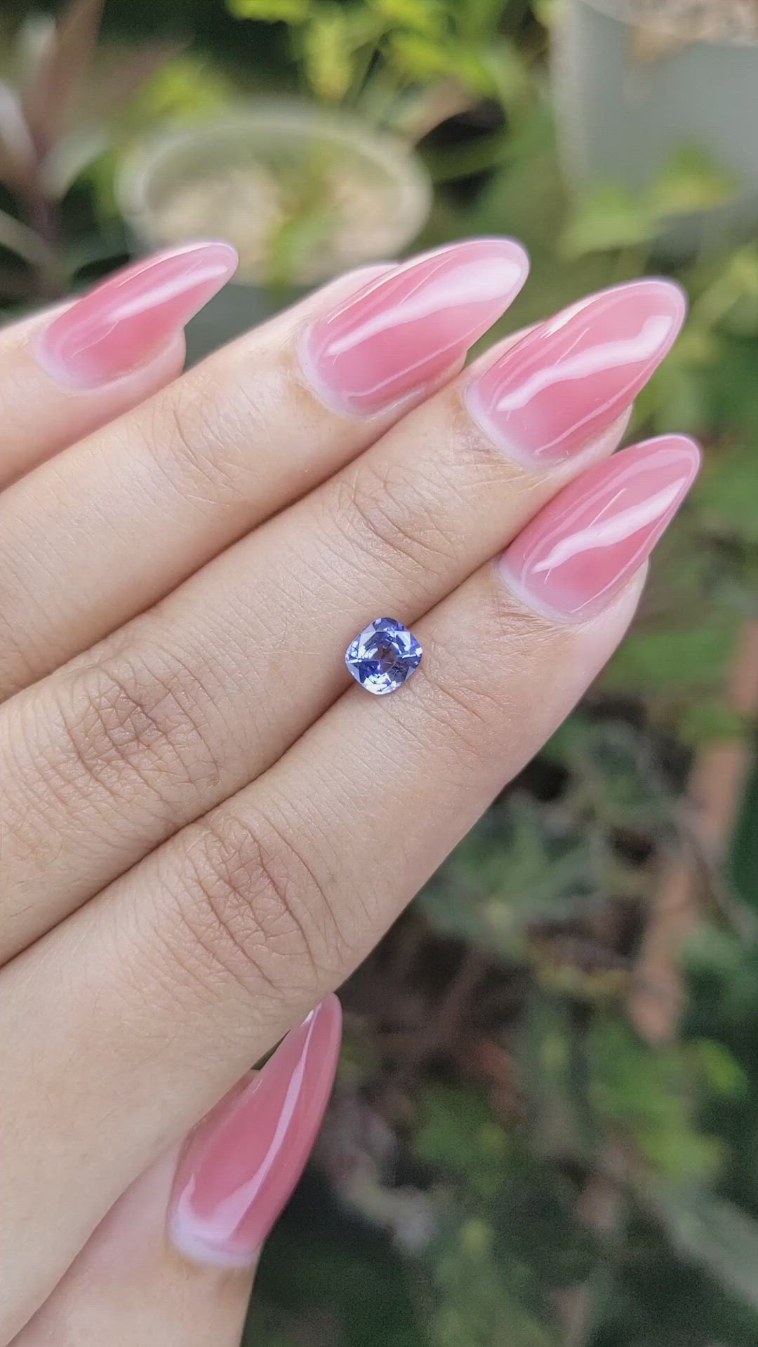 0.89 Ct. Blue Sapphire from Ceylon (Sri Lanka) Size Video