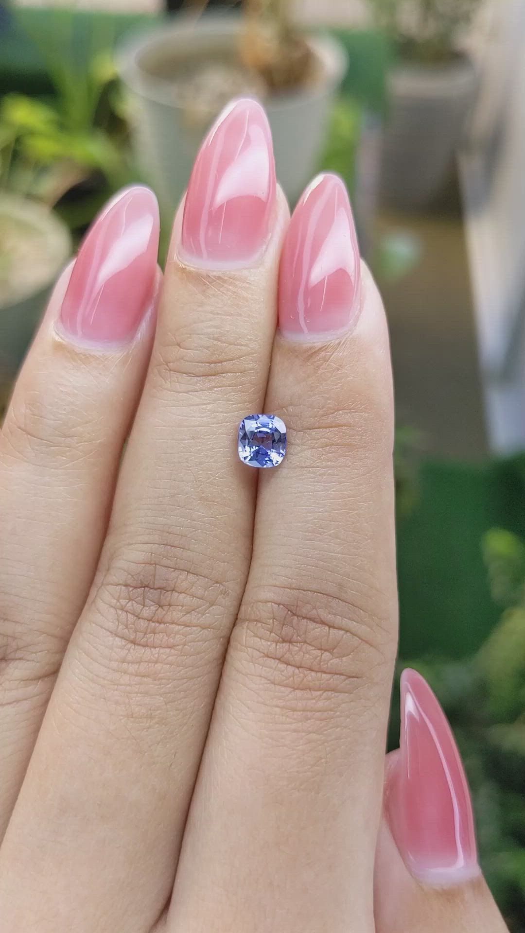 0.89 Ct. Blue Sapphire from Ceylon (Sri Lanka) Size Video