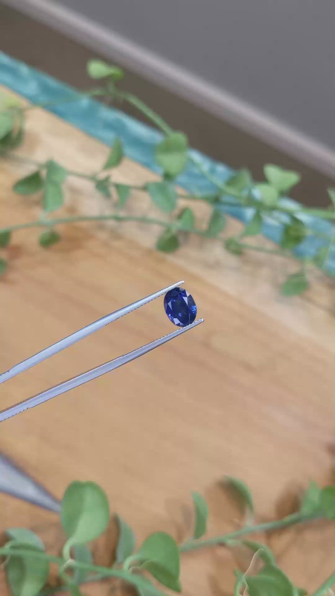 2.70 Ct. Blue Sapphire from Ceylon (Sri Lanka) Size Video