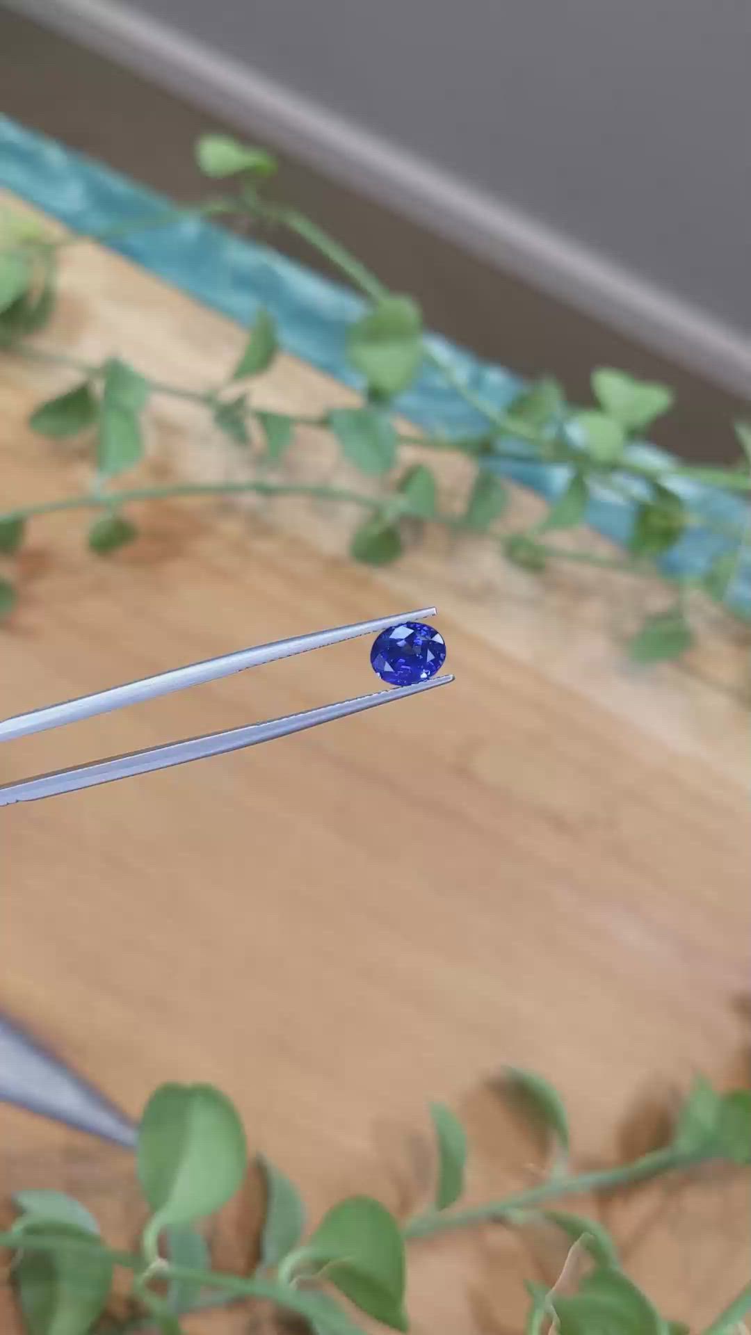 2.01 Ct. Blue Sapphire from Ceylon (Sri Lanka) Size Video