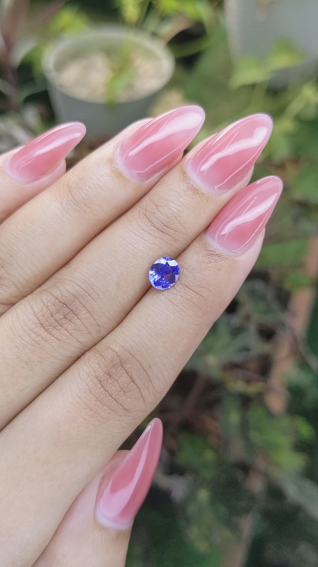 0.99 Ct. Blue Sapphire from Ceylon (Sri Lanka) Size Video