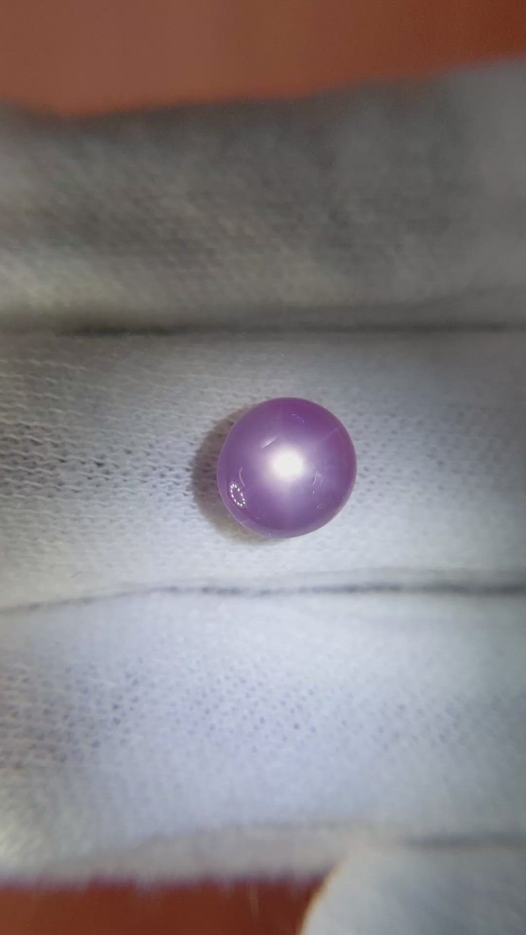 3.51 Ct. Purple Star Sapphire from Burma (Myanmar) Size Video
