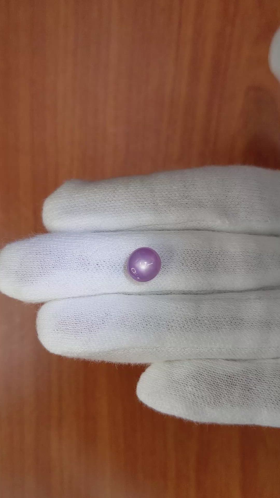 3.51 Ct. Purple Star Sapphire from Burma (Myanmar) Size Video
