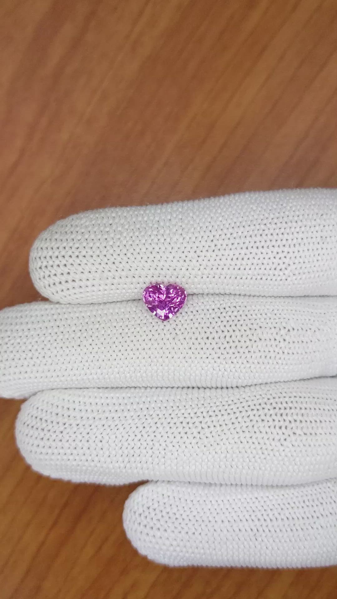 1.70 Ct. Purplish Pink Sapphire from Ceylon (Sri Lanka) Size Video