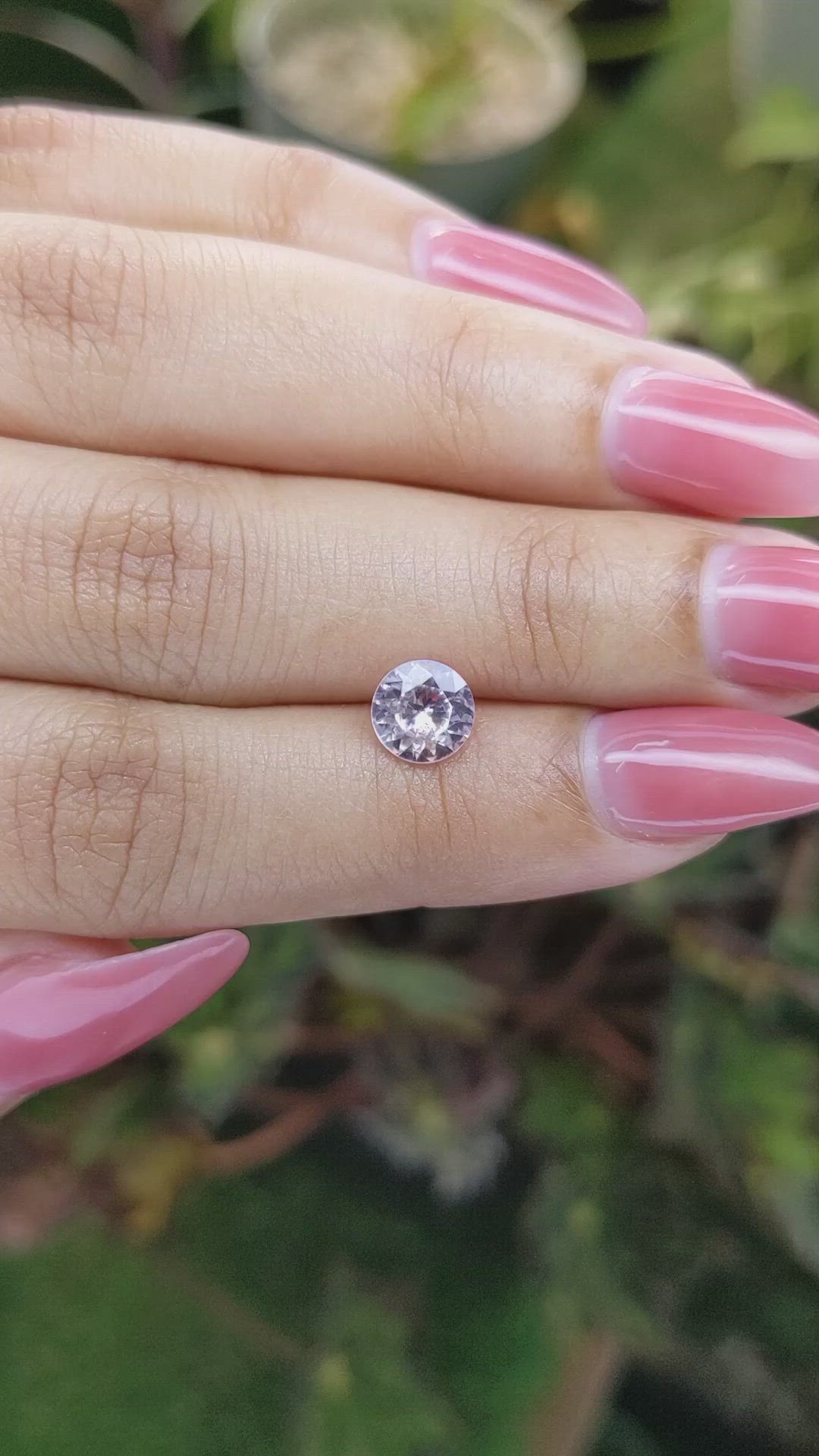 1.11 Ct. Peach Sapphire from Ceylon (Sri Lanka) Size Video