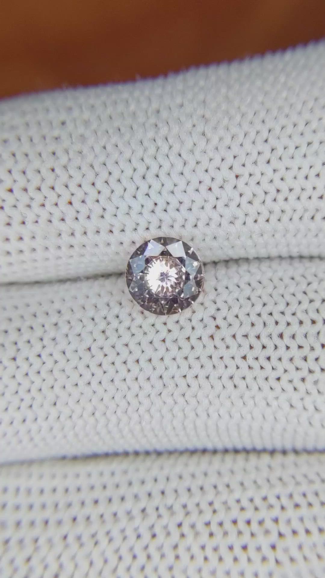 1.11 Ct. Peach Sapphire from Ceylon (Sri Lanka) Size Video