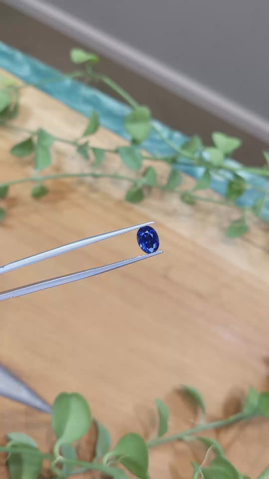 1.97 Ct. Blue Sapphire from Ceylon (Sri Lanka) Size Video