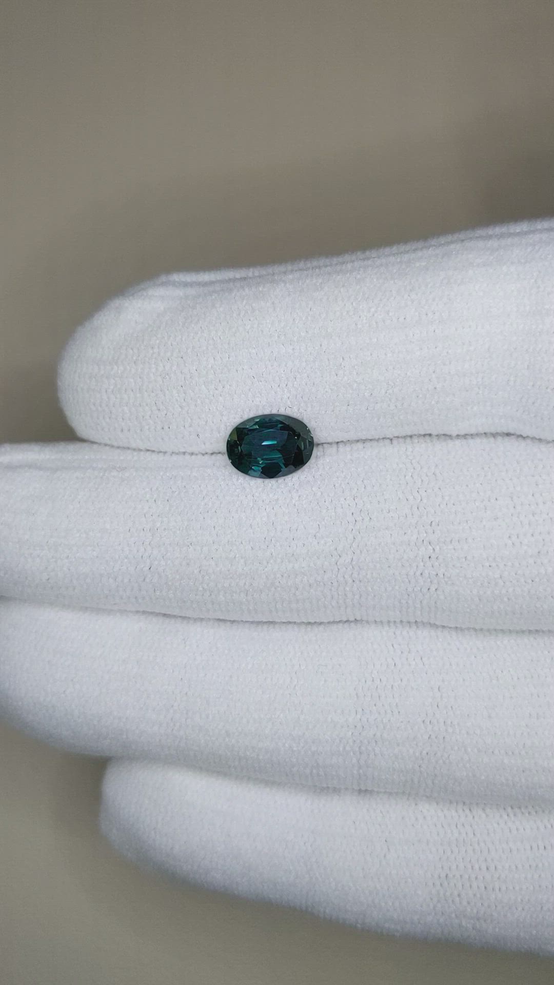 1.55 Ct. Greenish Blue Sapphire from Ceylon (Sri Lanka) Size Video