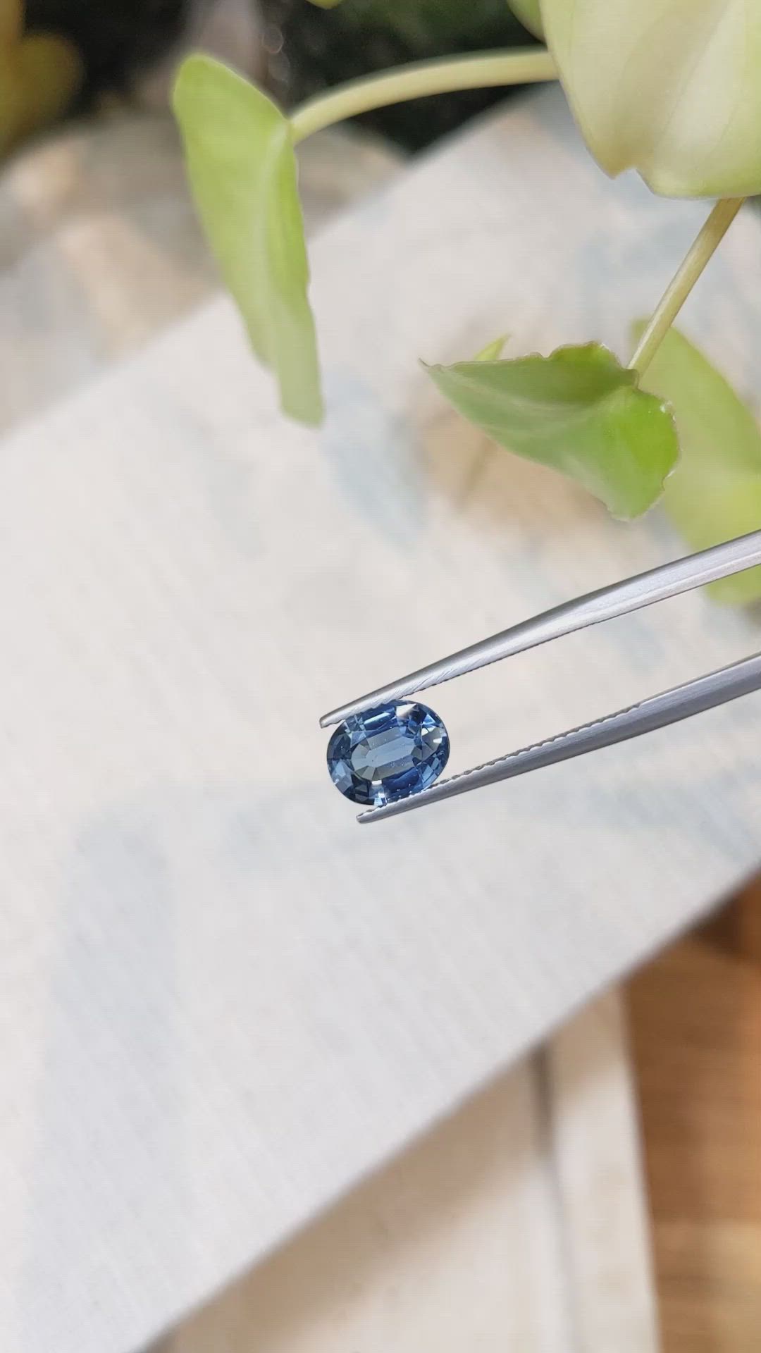 1.95 Ct. Blue Sapphire from Ceylon (Sri Lanka) Size Video