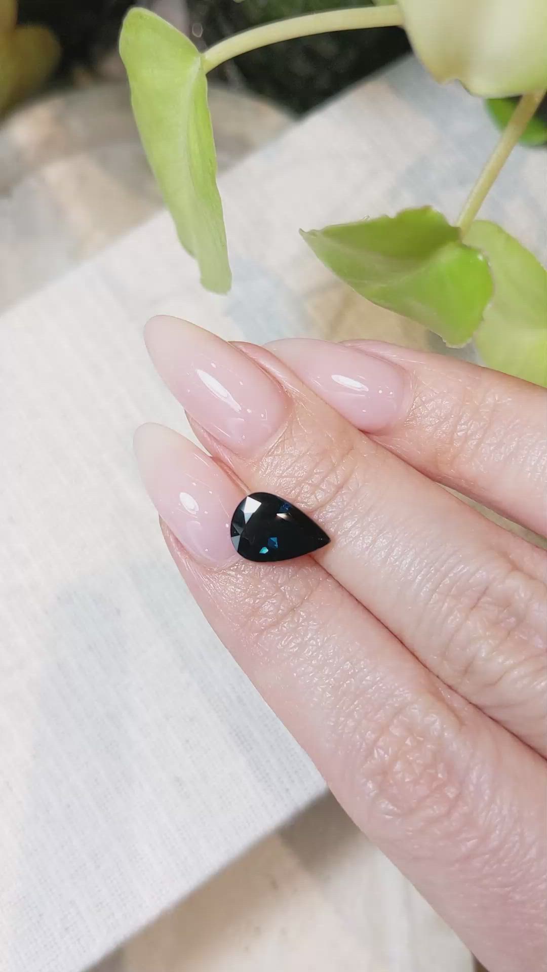 2.55 Ct. Blue Sapphire from Ceylon (Sri Lanka) Size Video