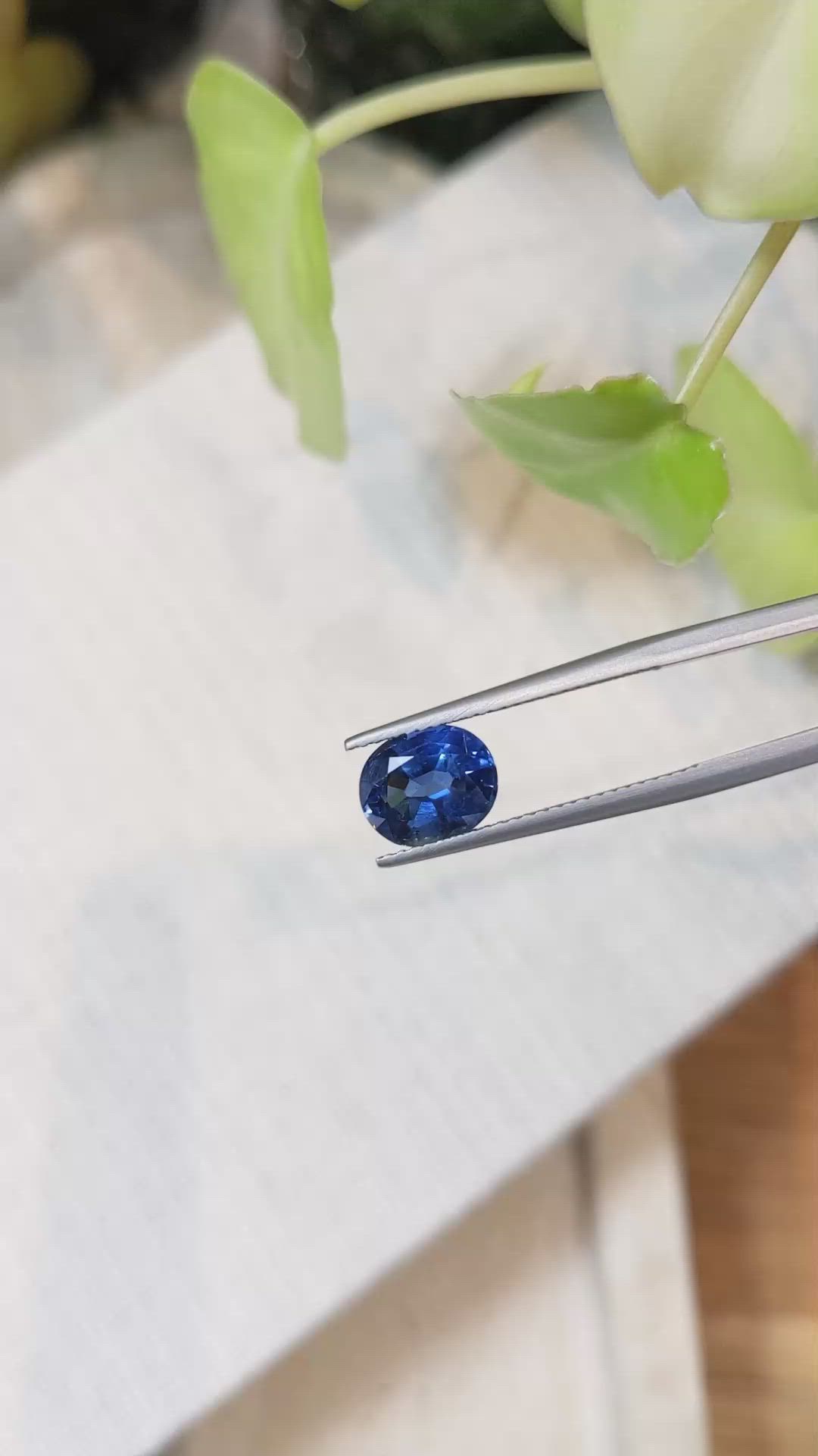 2.51 Ct. Blue Sapphire from Ceylon (Sri Lanka) Size Video