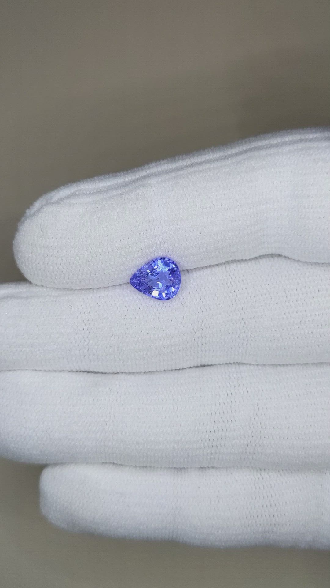 1.70 Ct. Violet Sapphire from Ceylon (Sri Lanka) Size Video