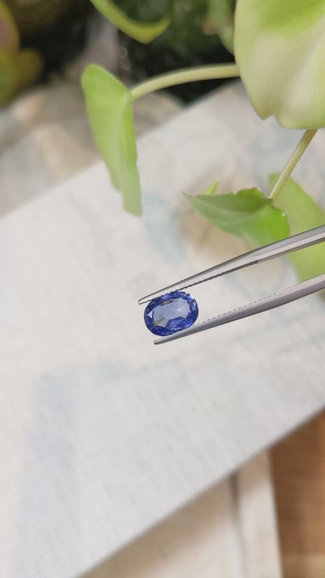 2.30 Ct. Blue Sapphire from Ceylon (Sri Lanka) Size Video