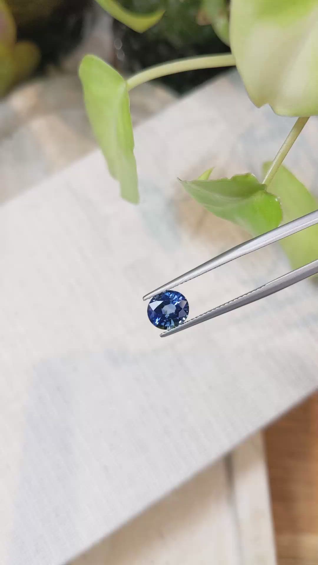 2.05 Ct. Blue Sapphire from Ceylon (Sri Lanka) Size Video