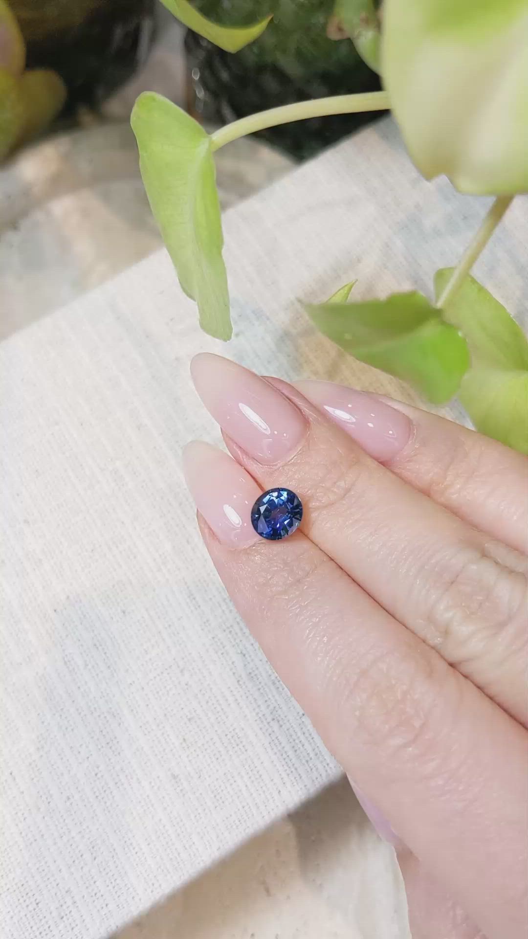 2.05 Ct. Blue Sapphire from Ceylon (Sri Lanka) Size Video