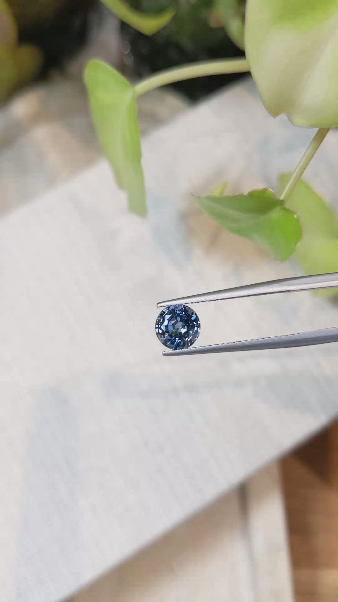 1.73 Ct. Blue Sapphire from Ceylon (Sri Lanka) Size Video