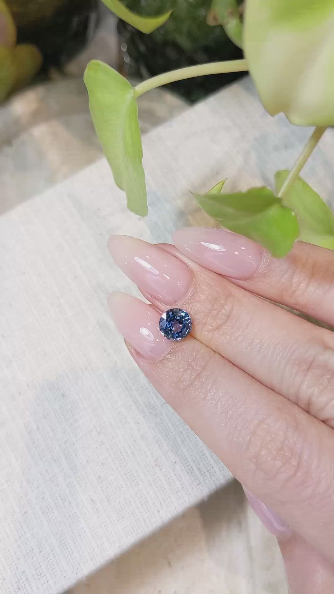 1.73 Ct. Blue Sapphire from Ceylon (Sri Lanka) Size Video