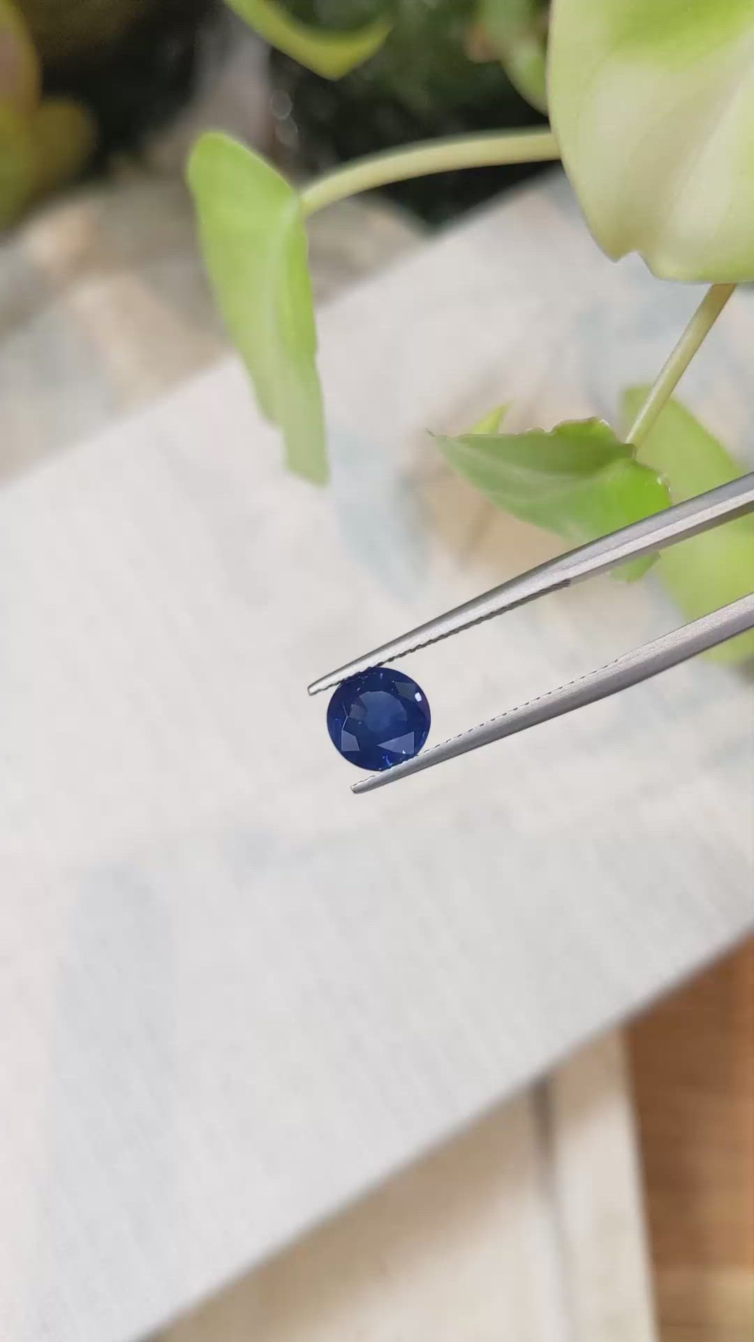 1.89 Ct. Blue Sapphire from Ceylon (Sri Lanka) Size Video