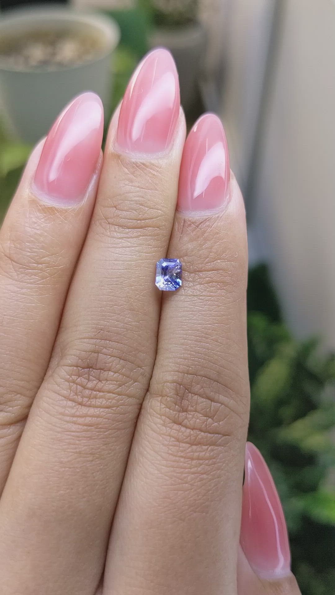 0.65 Ct. Blue Sapphire from Ceylon (Sri Lanka) Size Video