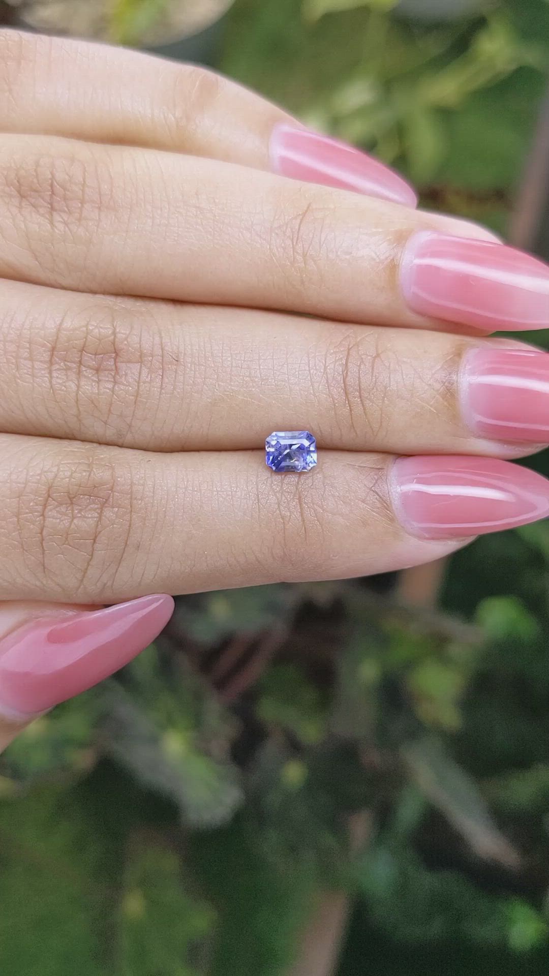 0.65 Ct. Blue Sapphire from Ceylon (Sri Lanka) Size Video