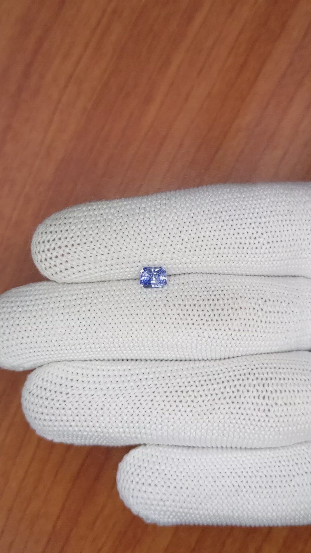 0.65 Ct. Blue Sapphire from Ceylon (Sri Lanka) Size Video