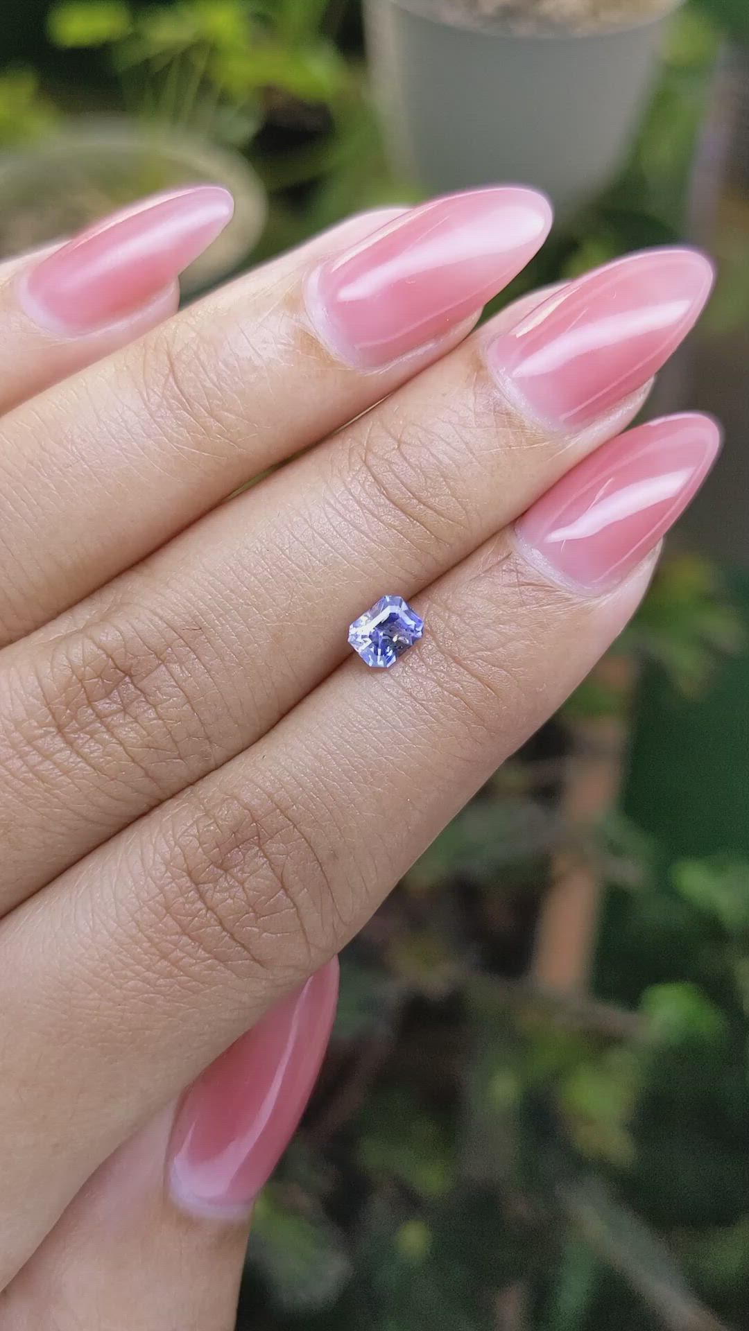 0.65 Ct. Blue Sapphire from Ceylon (Sri Lanka) Size Video