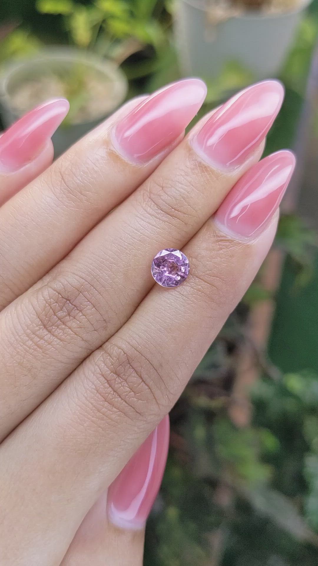 1.17 Ct. Pink Sapphire from Ceylon (Sri Lanka) Size Video
