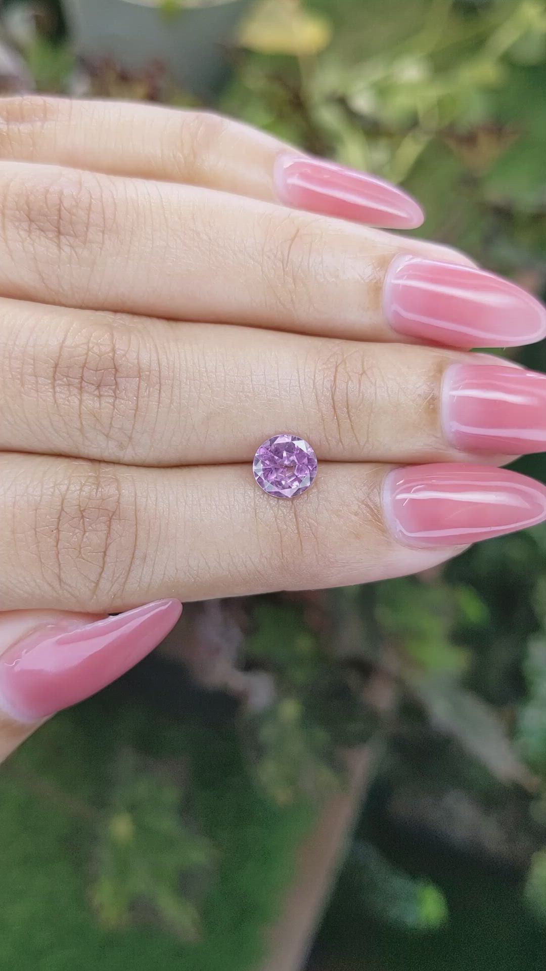 1.17 Ct. Pink Sapphire from Ceylon (Sri Lanka) Size Video