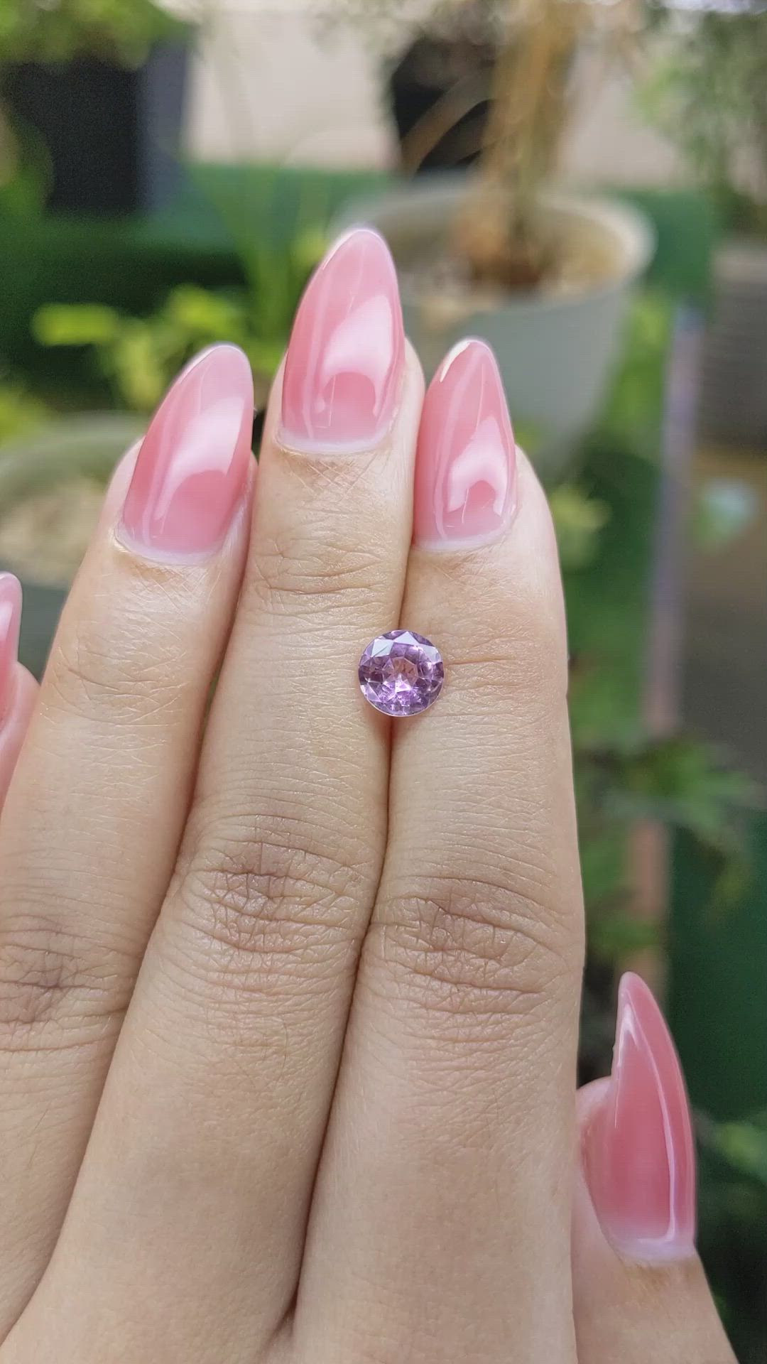 1.17 Ct. Pink Sapphire from Ceylon (Sri Lanka) Size Video