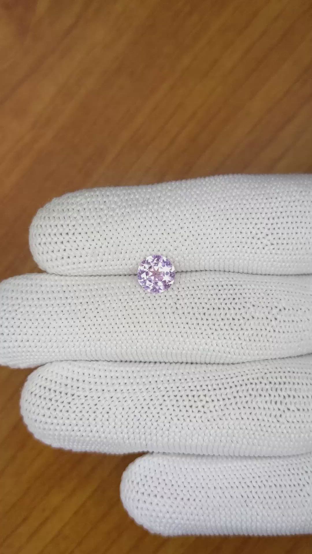 1.17 Ct. Pink Sapphire from Ceylon (Sri Lanka) Size Video