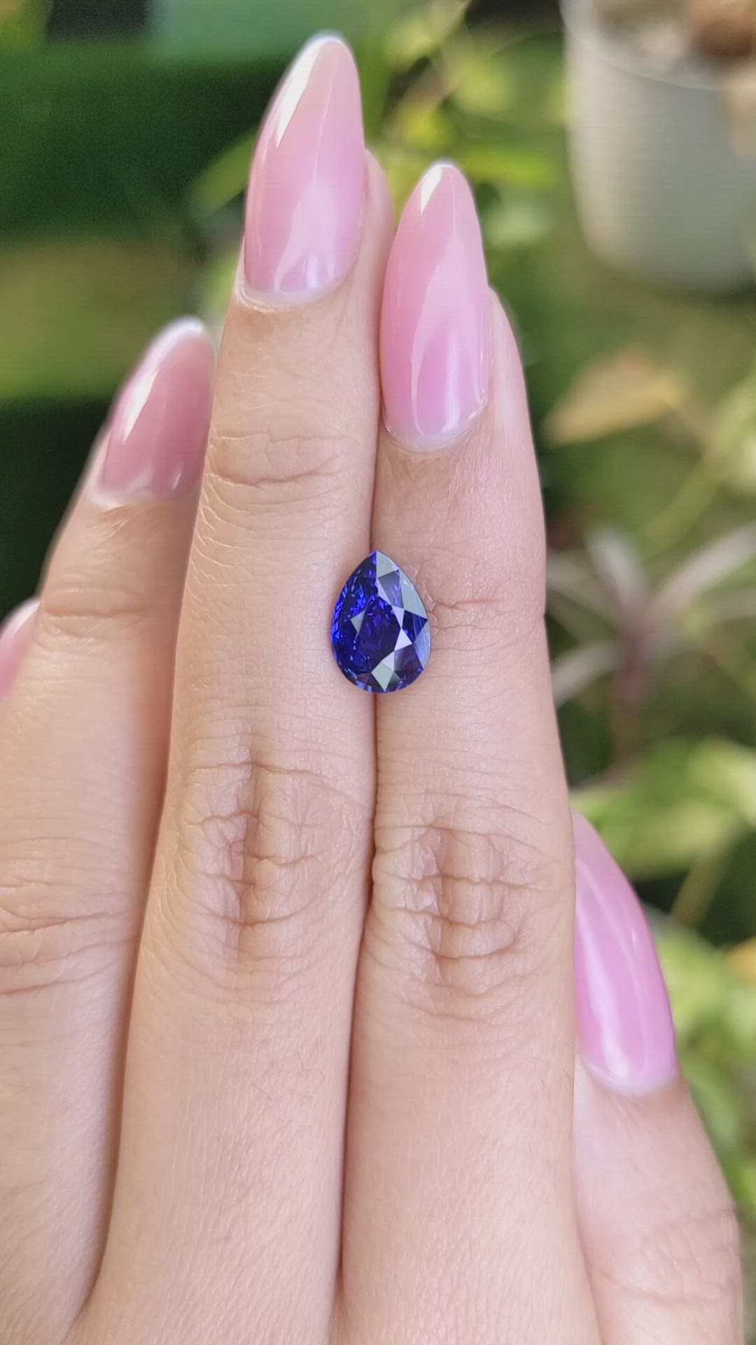 2.52 Ct. Blue Sapphire from Ceylon (Sri Lanka) Size Video