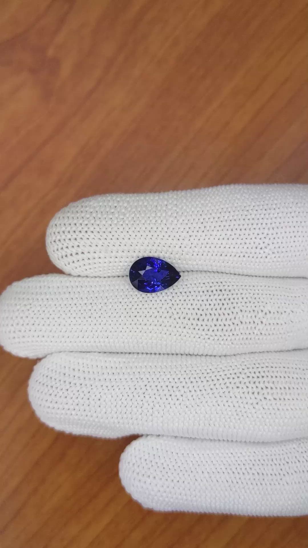 2.52 Ct. Blue Sapphire from Ceylon (Sri Lanka) Size Video