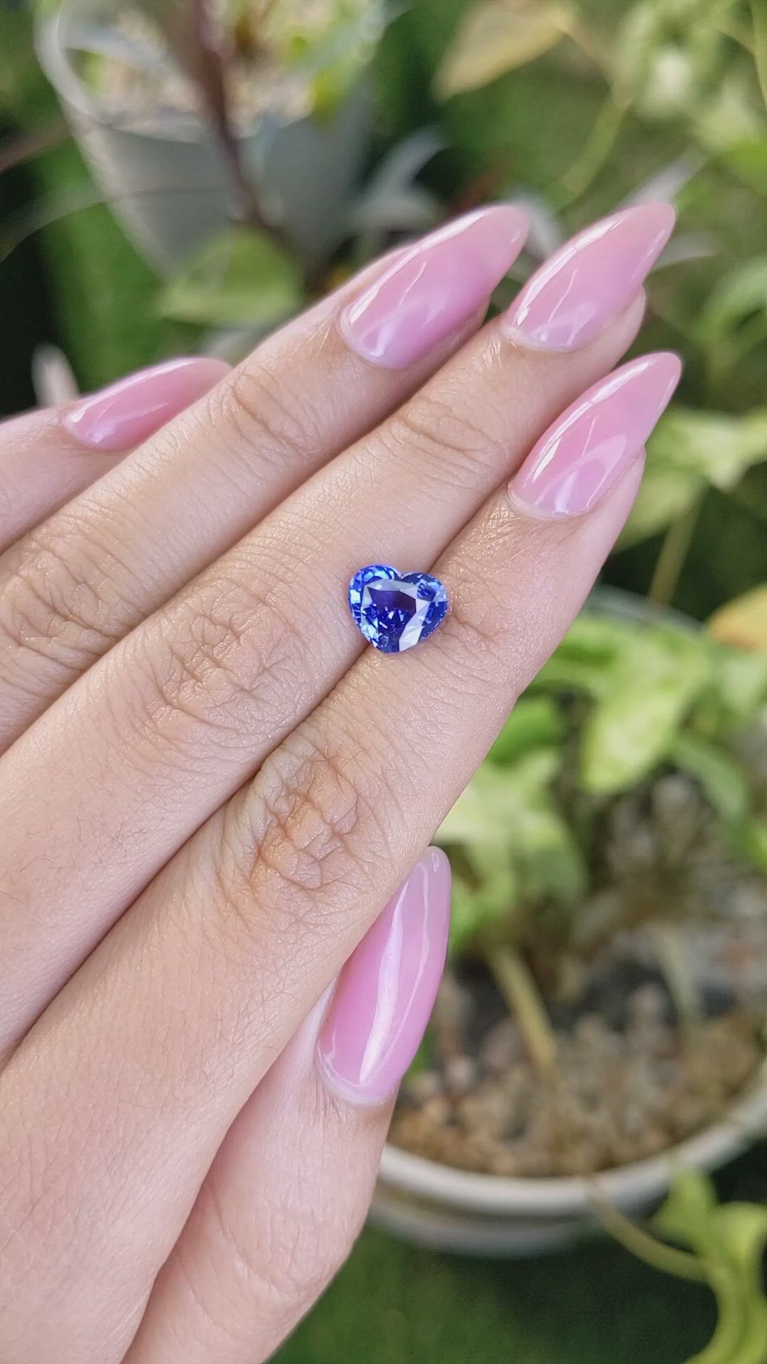 2.01 Ct. Blue Sapphire from Ceylon (Sri Lanka) Size Video