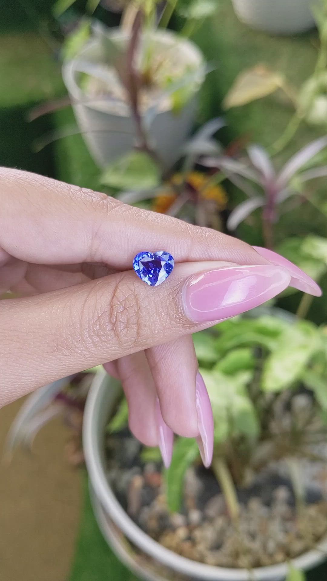 2.01 Ct. Blue Sapphire from Ceylon (Sri Lanka) Size Video