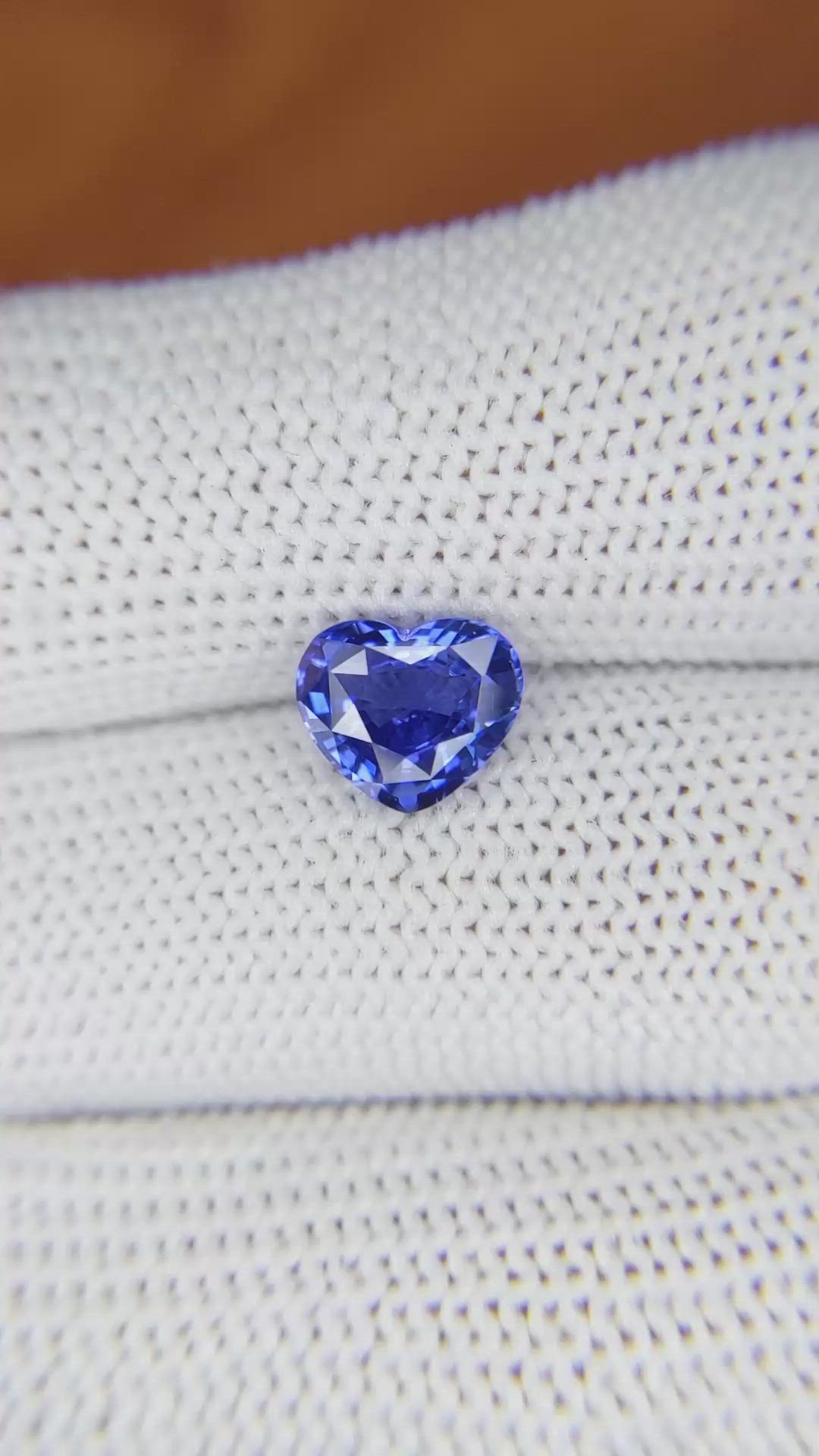 2.01 Ct. Blue Sapphire from Ceylon (Sri Lanka) Size Video