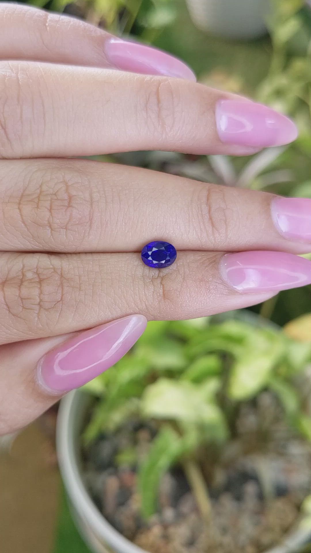1.16 Ct. Blue Sapphire from Ceylon (Sri Lanka) Size Video