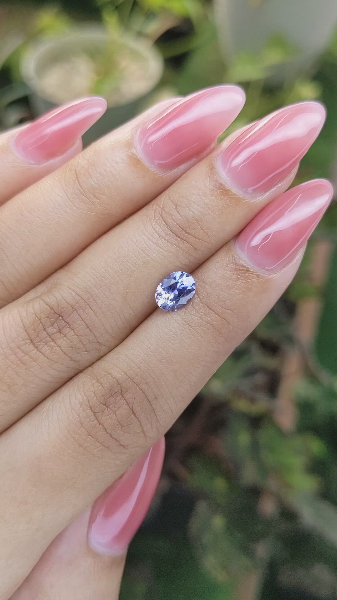 1.10 Ct. Blue Sapphire from Ceylon (Sri Lanka) Size Video