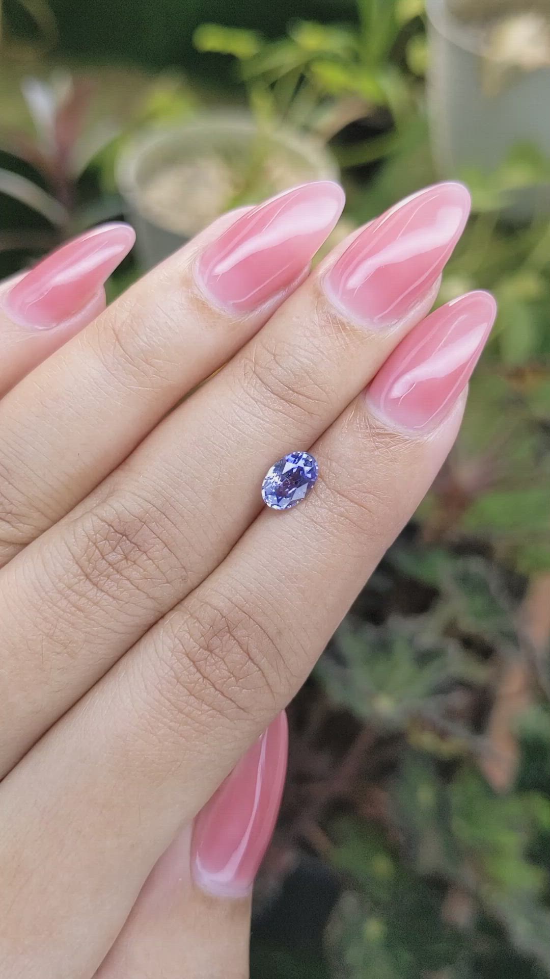 1.08 Ct. Blue Sapphire from Ceylon (Sri Lanka) Size Video