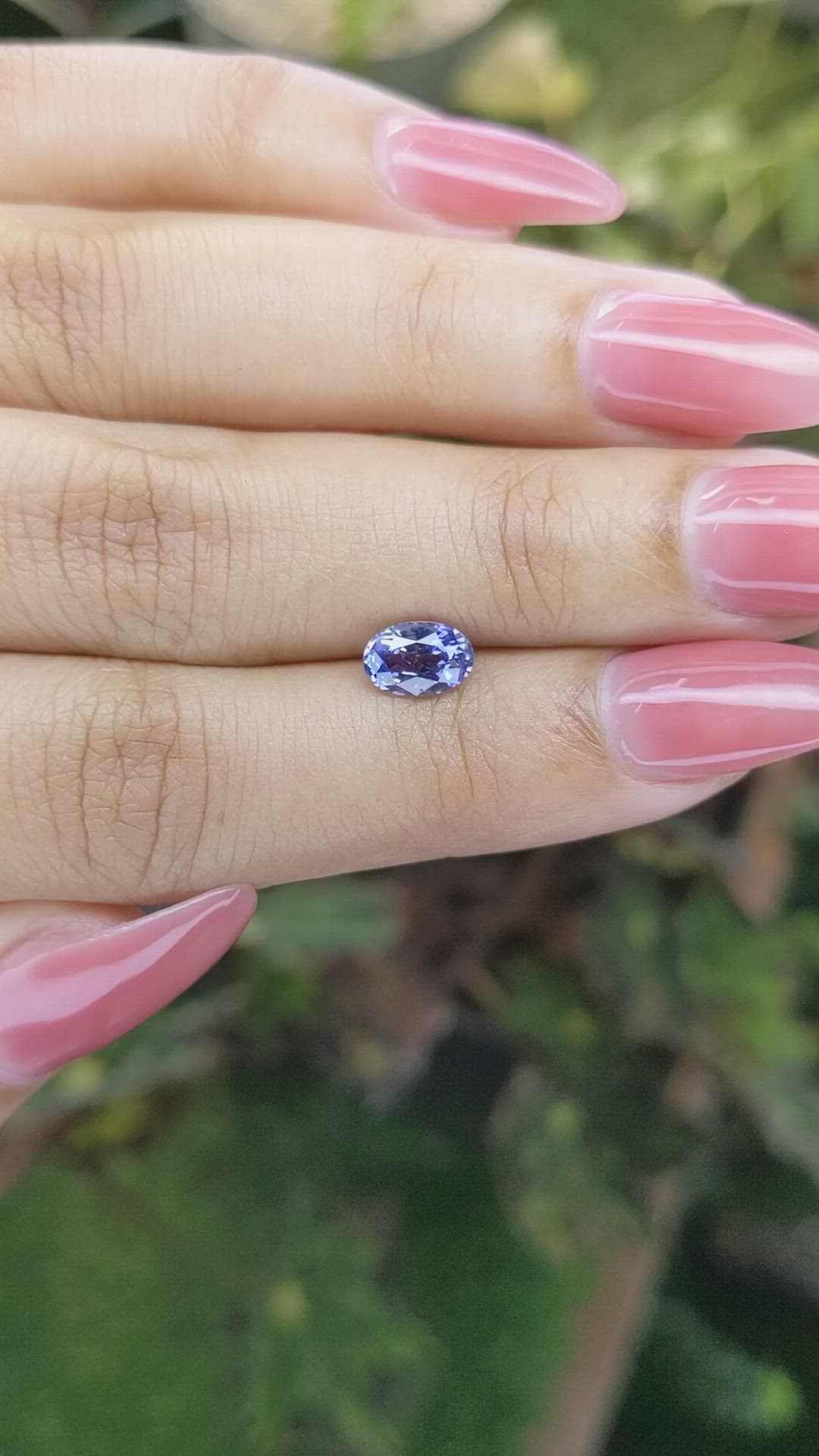 1.08 Ct. Blue Sapphire from Ceylon (Sri Lanka) Size Video
