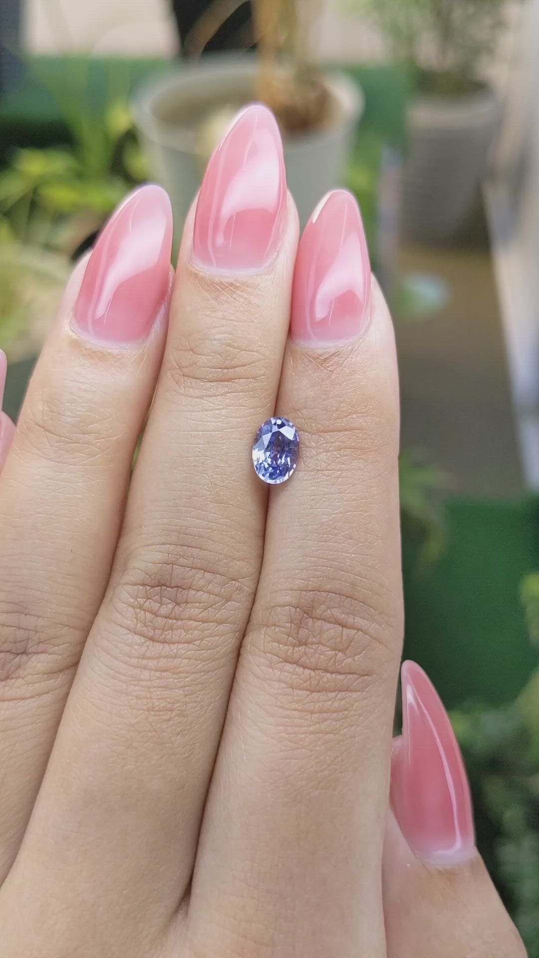 1.08 Ct. Blue Sapphire from Ceylon (Sri Lanka) Size Video