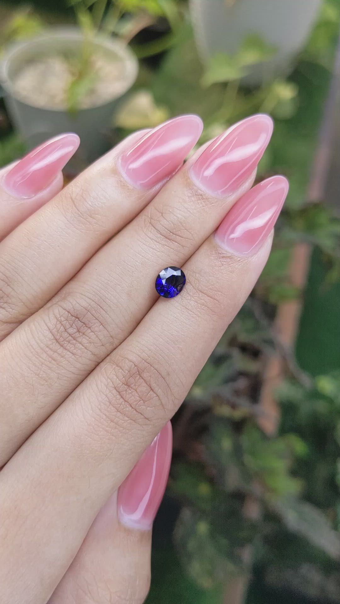 0.99 Ct. Blue Sapphire from Ceylon (Sri Lanka) Size Video