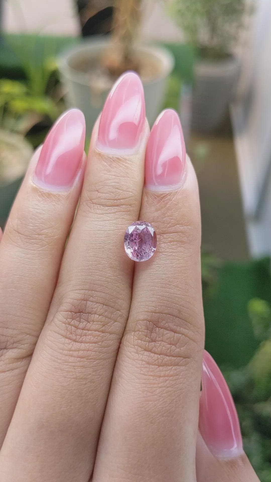 2.91 Ct. Pink Sapphire from Ceylon (Sri Lanka) Size Video