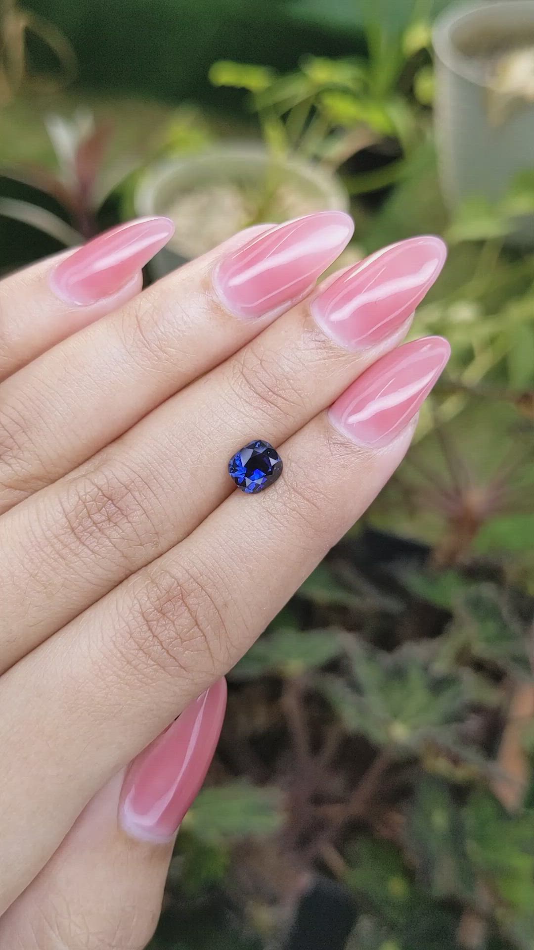 1.40 Ct. Blue Sapphire from Ceylon (Sri Lanka) Size Video