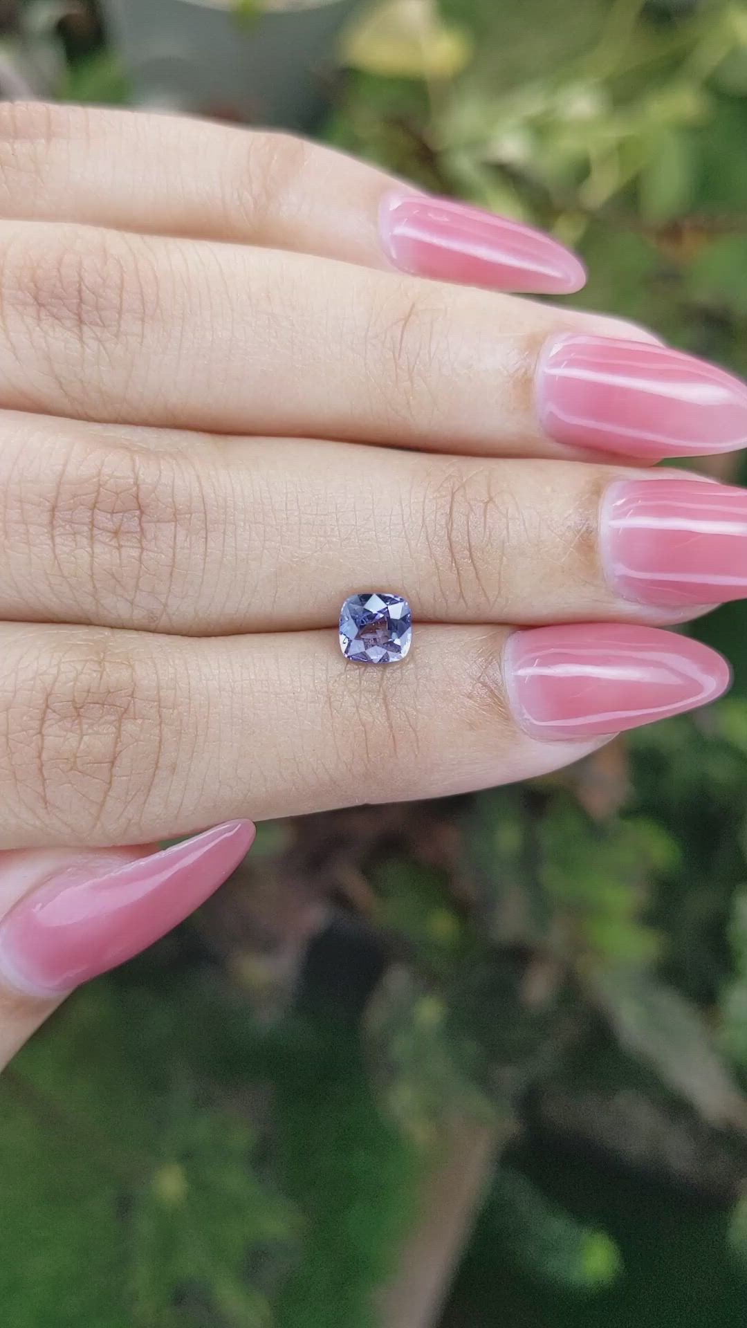 1.03 Ct. Blue Sapphire from Ceylon (Sri Lanka) Size Video