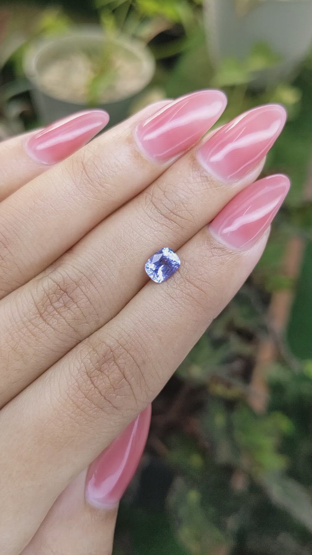 1.03 Ct. Blue Sapphire from Ceylon (Sri Lanka) Size Video