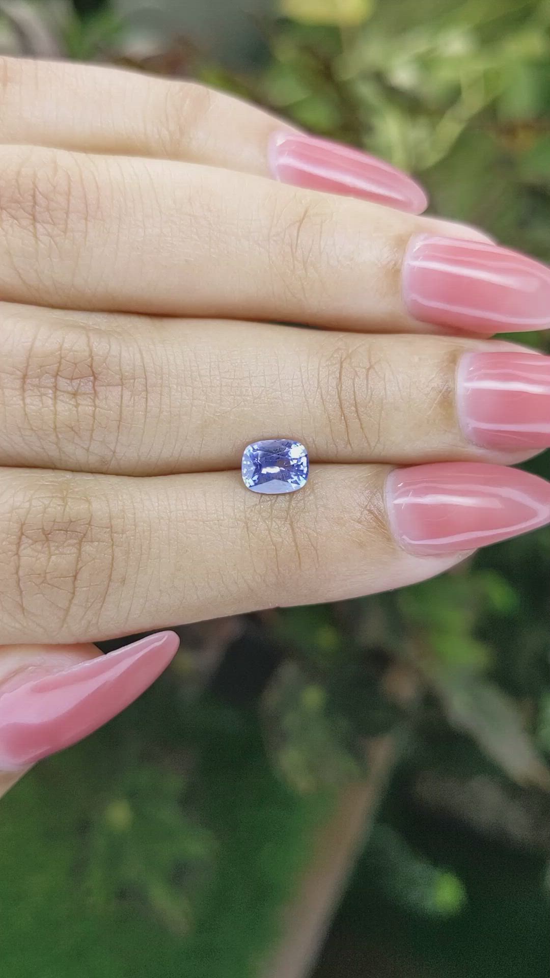 1.03 Ct. Blue Sapphire from Ceylon (Sri Lanka) Size Video