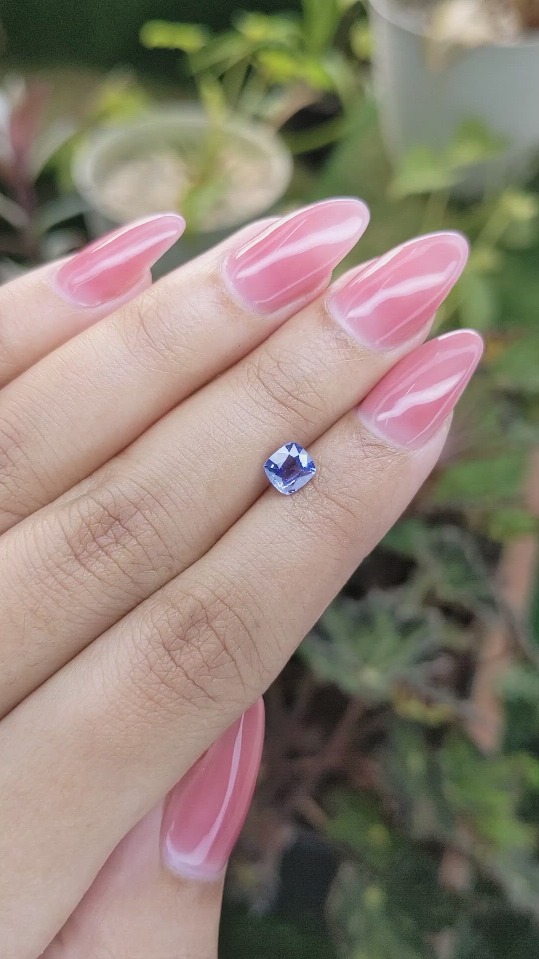 0.97 Ct. Blue Sapphire from Ceylon (Sri Lanka) Size Video