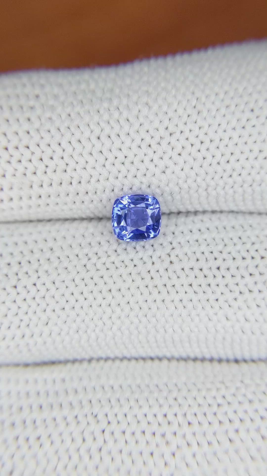 0.97 Ct. Blue Sapphire from Ceylon (Sri Lanka) Size Video