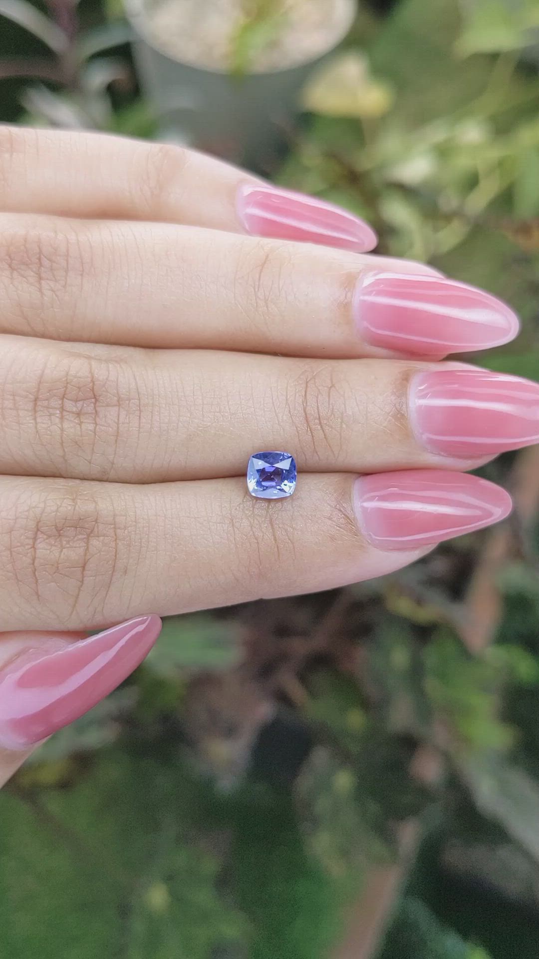 0.97 Ct. Blue Sapphire from Ceylon (Sri Lanka) Size Video